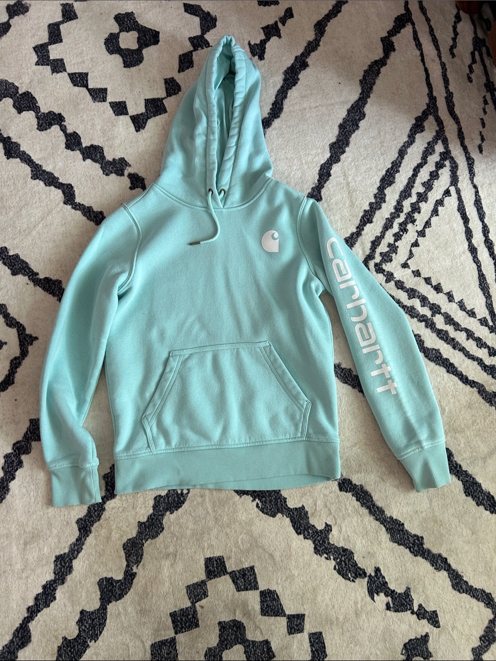 Carhartt Women's Hoodie in Mint